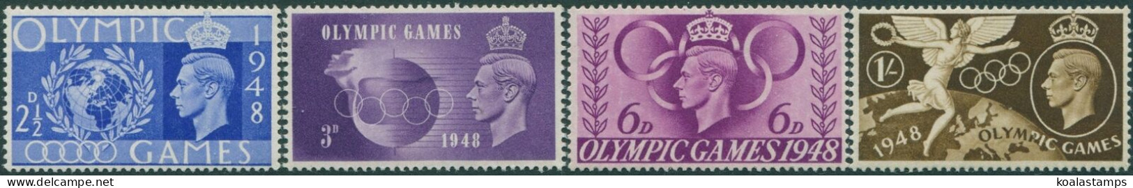 Great Britain 1948 SG495-498 KGVI Olympic Games Set MLH - Ohne Zuordnung