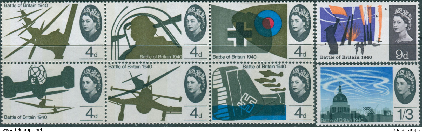 Great Britain 1965 SG671-678 QEII Battle Of Britain Set MNH - Ohne Zuordnung