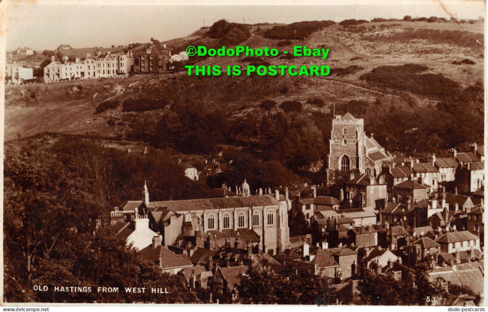 R454124 Old Hastings From West Hill. The Romney Series. 1935 - World