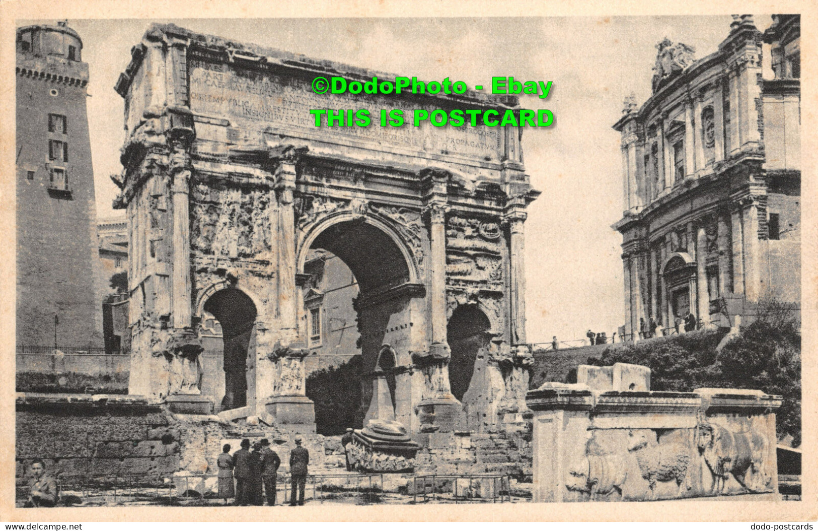 R454125 Roma. The Arch Of Septimus Severus. Fotogravure. Cesare Capello. 1938 - World