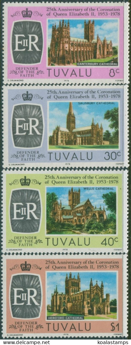 Tuvalu 1978 SG89-92 Coronation Set MNH - Tuvalu