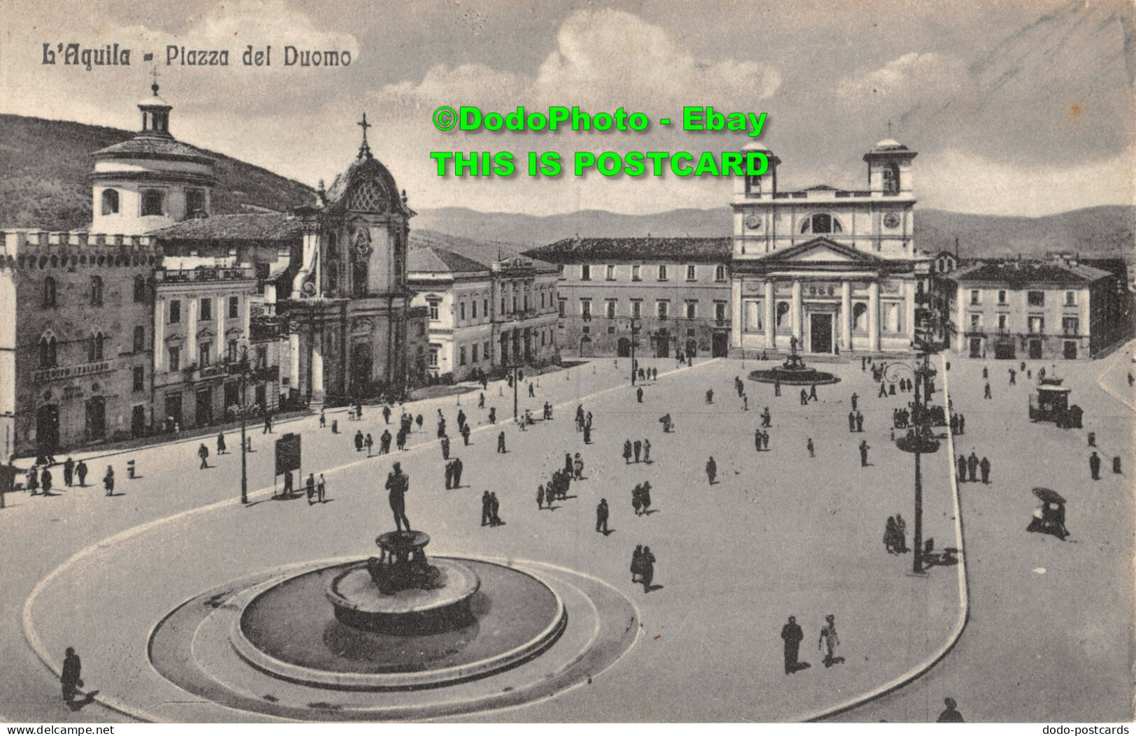 R454127 L Aquila. Piazza Del Duomo. Coniugi Sparano. Alterocca Terni. 1942 - World