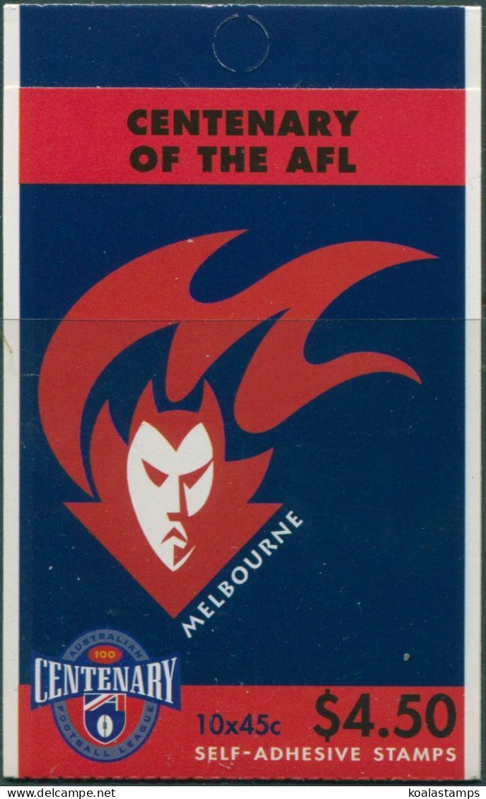 Australia Booklet 1996 SG1614 45c AFL Melbourne MNH - Autres & Non Classés
