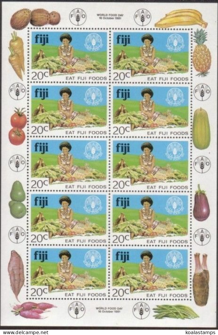 Fiji 1981 SG619 World Food Day Sheetlet MNH - Fidji (1970-...)