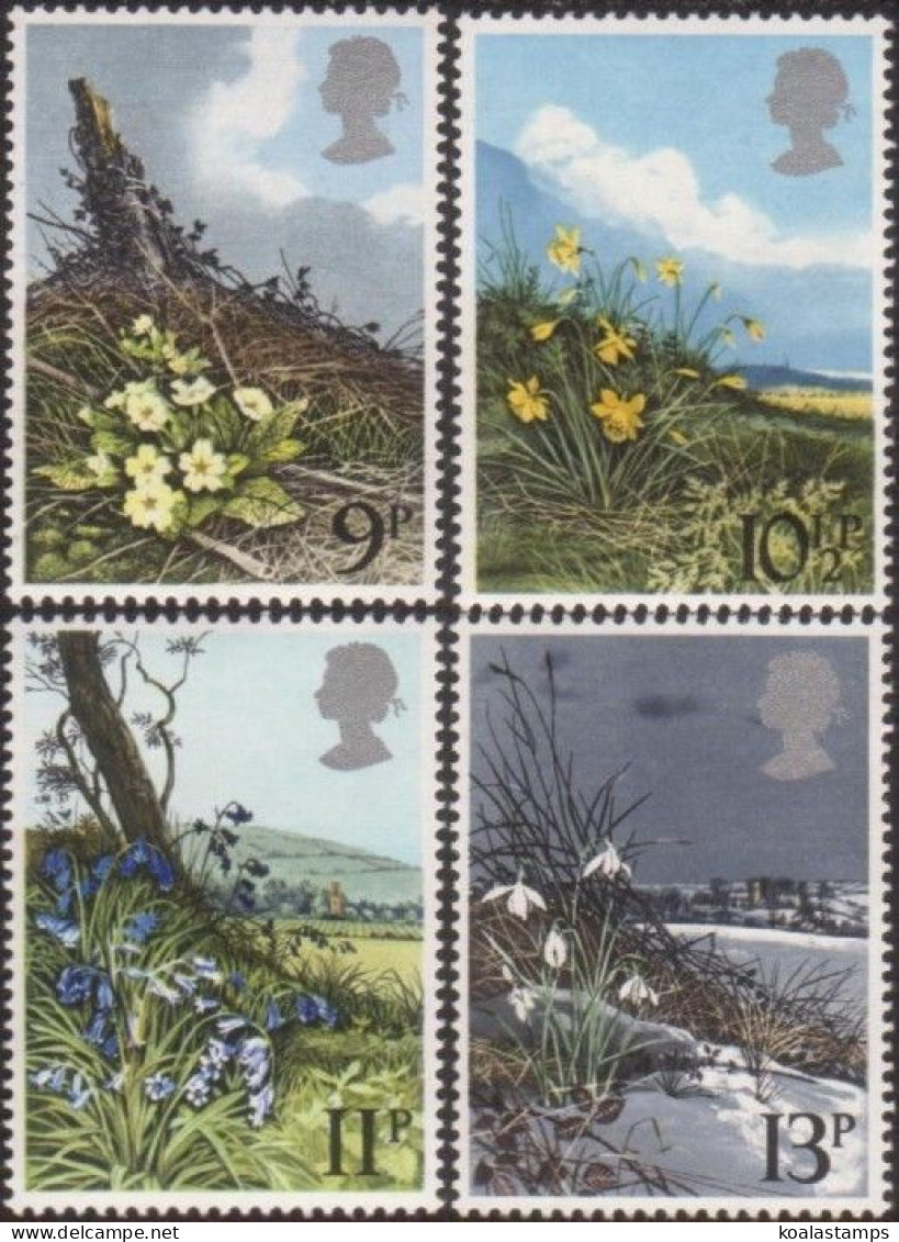 Great Britain 1979 SG1079-1082 Spring Wild Flowers Set MNH - Zonder Classificatie