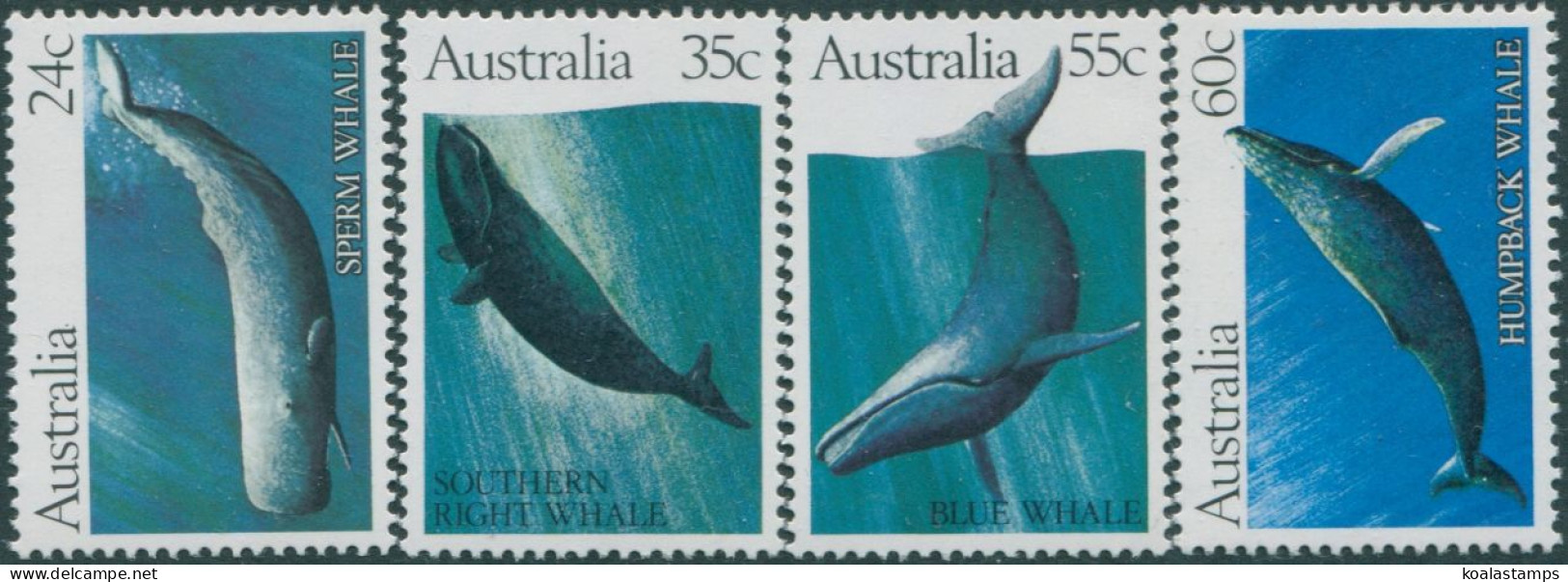 Australia 1982 SG838-841 Whales Set MNH - Autres & Non Classés