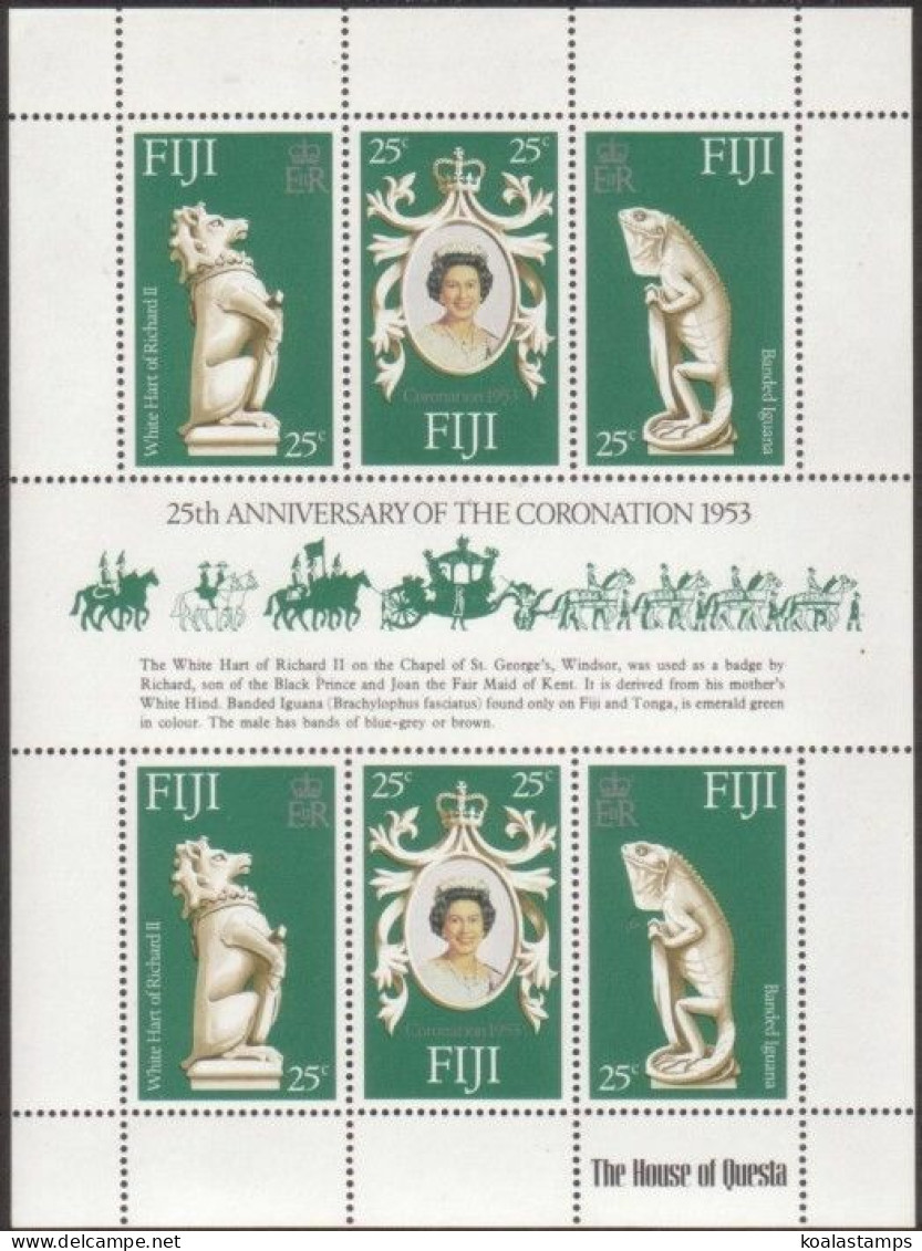 Fiji 1978 SG549 Coronation Sheetlet MNH - Fidji (1970-...)