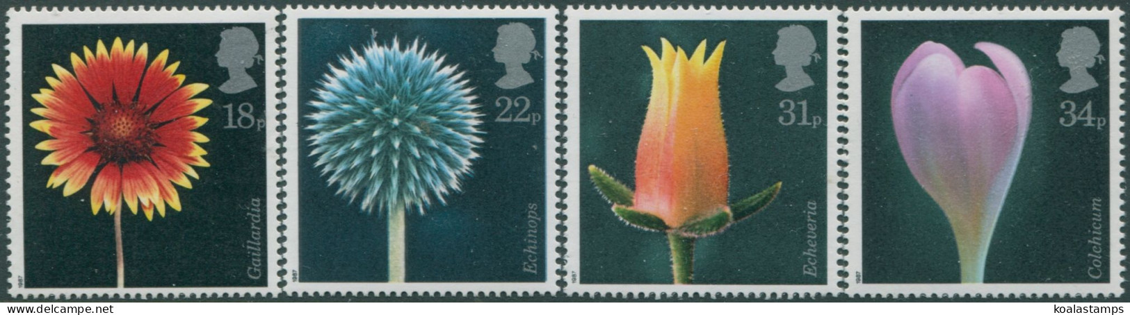 Great Britain 1987 SG1347-1350 QEII Flower Photography Set MNH - Unclassified
