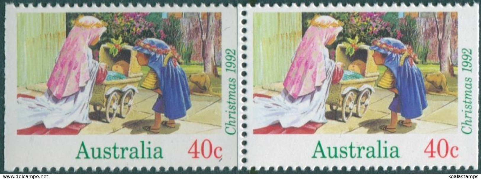 Australia 1992 SG1383 40c Christmas Booklet Pair MNH - Sonstige & Ohne Zuordnung