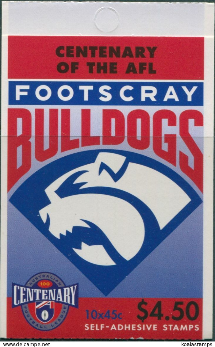 Australia Booklet 1996 SG1617 45c AFL Footscray MNH - Sonstige & Ohne Zuordnung