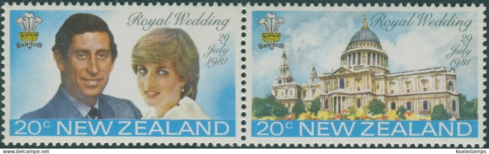 New Zealand 1981 SG1247-1248 Royal Wedding Set MNH - Other & Unclassified