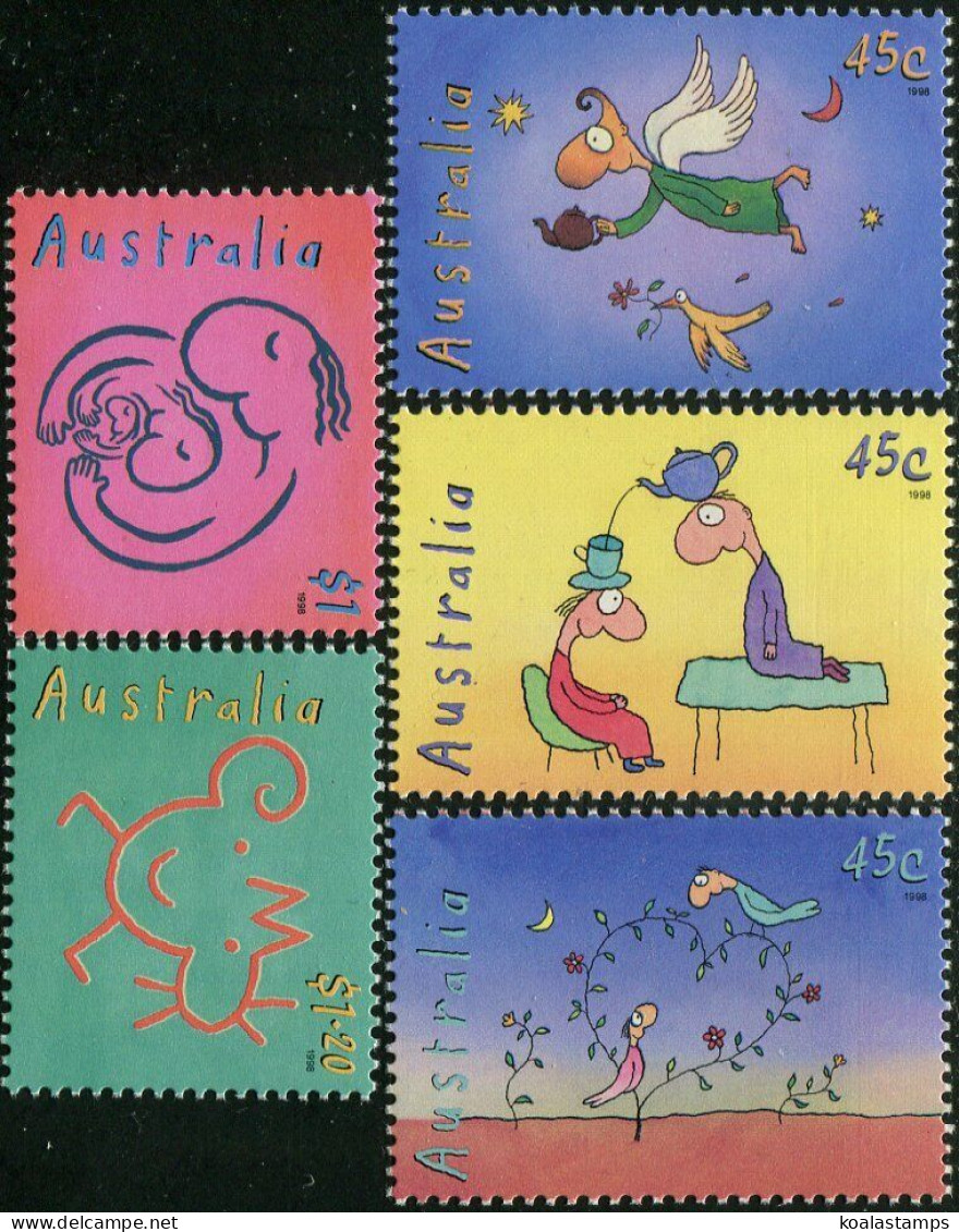 Australia 1998 SG1805-1809 Leunig The Teapot Of Truth Set MNH - Other & Unclassified