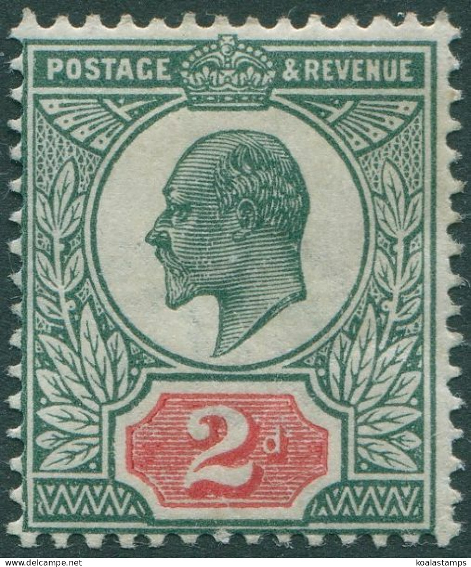 Great Britain 1911 SG291 2d Deep Dull Green And Carmine KEVII MH - Unclassified