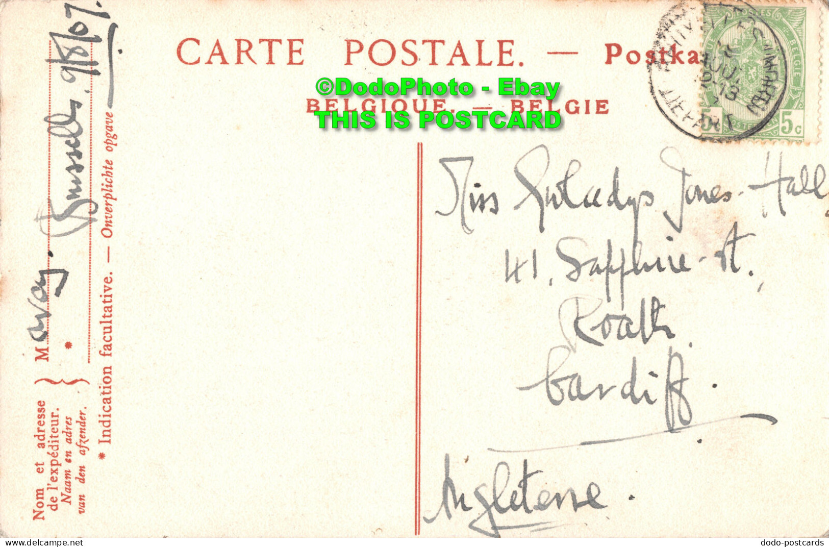 R454136 Bruxelles. L HOtel De Ville. ND. Phot. 1907 - World