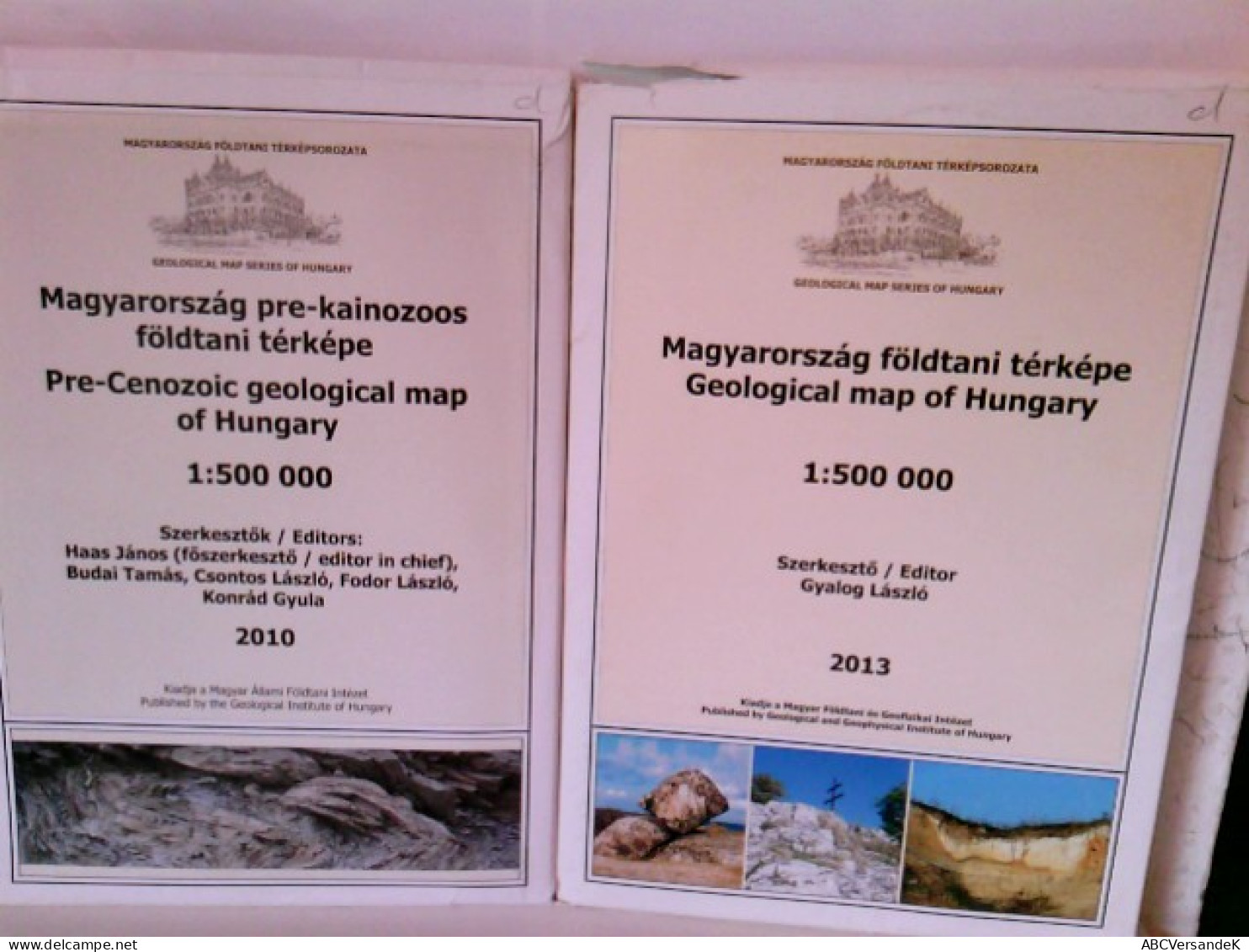 Konvolut: 2 Div Geologische Sammelmappen - Geological Map Series Of Hungary 1:500 000 - Andere & Zonder Classificatie