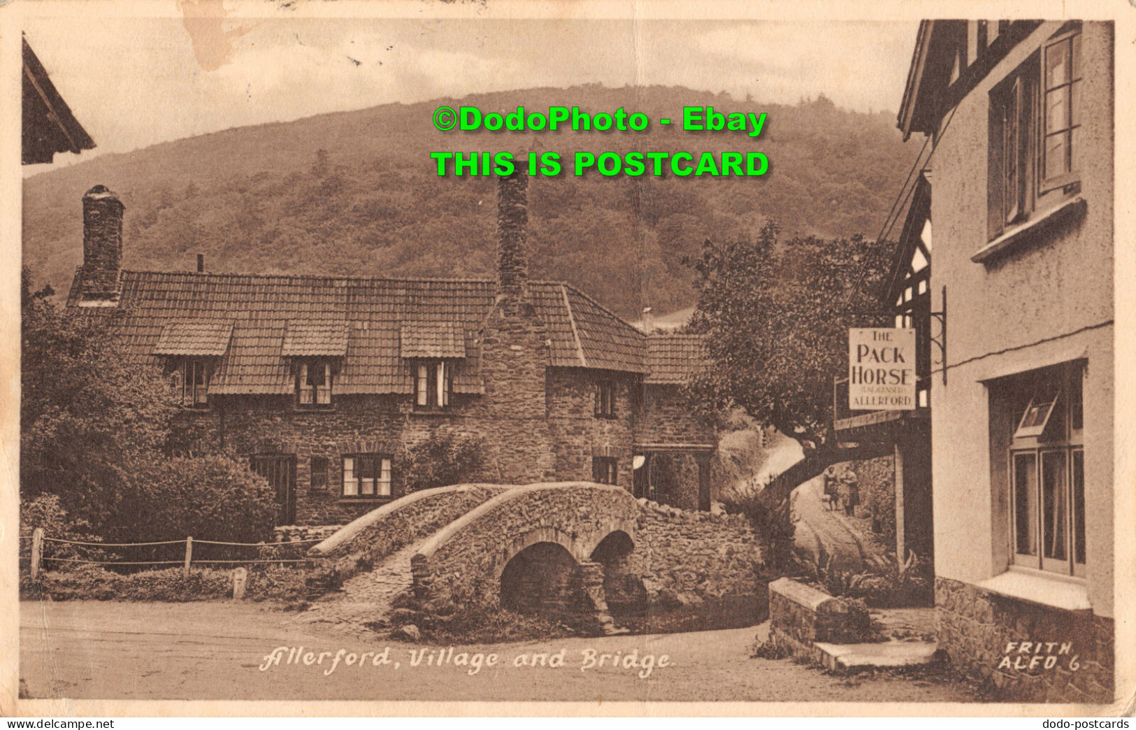 R454169 Allerford. Village And Bridge. F. Frith - World