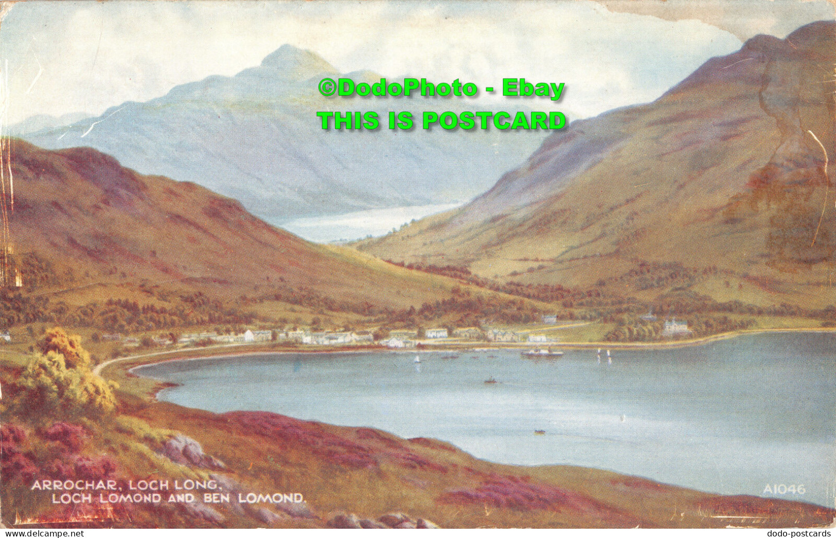 R454244 Arrochar. Loch Long. Loch Lomond And Ben Lomond. Valentine. Art Colour. - World