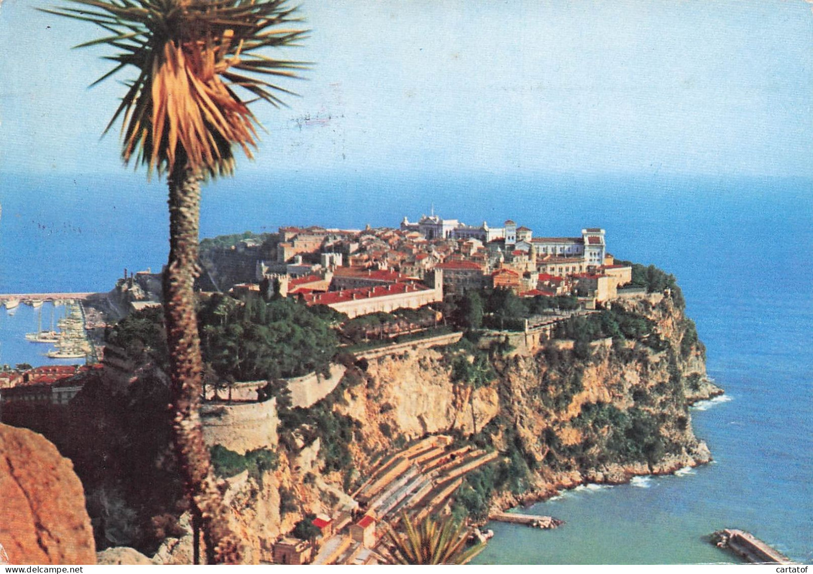 Timbres MONACO 8F Et 2F Sur CPPub . PLASMARINE . MONACO Le ROCHER . - Publicité