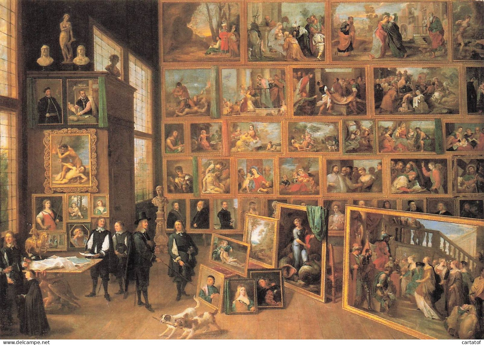 DAVID TENIERS . L'archevêque Léopold Guillaume Contemplant Les Peintures De Sa Galerie De Bruxelles - Paintings