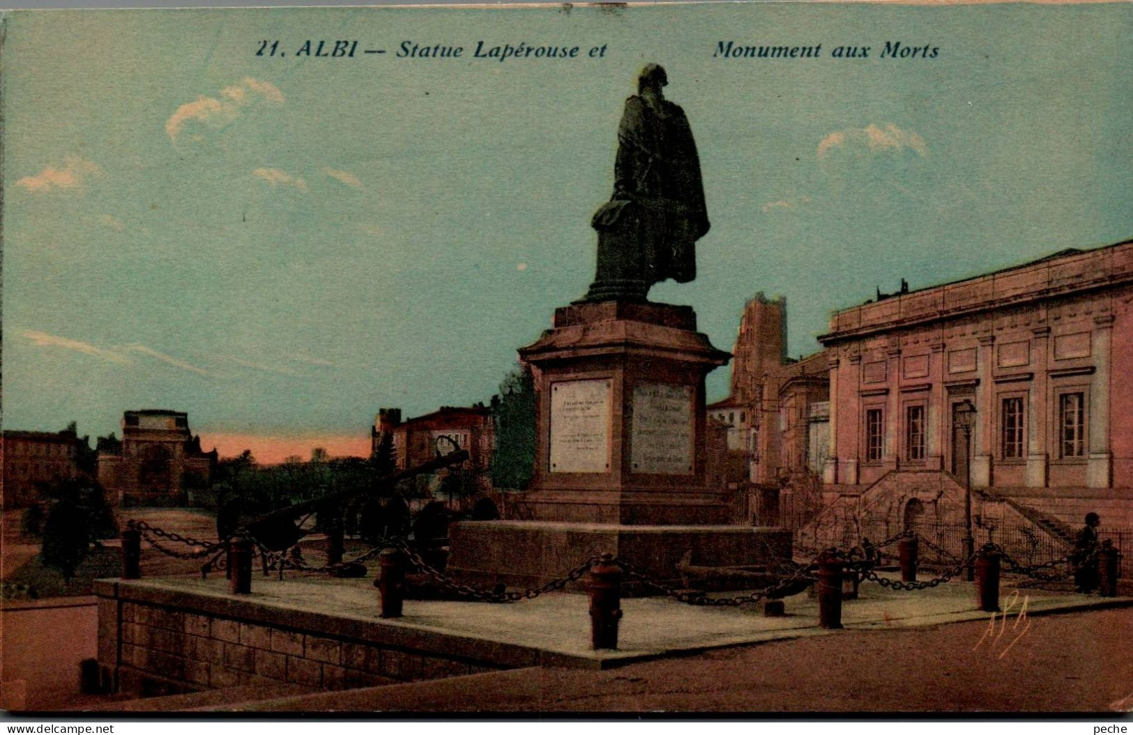 N°2695 W -cpa Albi -statue Lapérouse -monument Aux Morts- - Albi