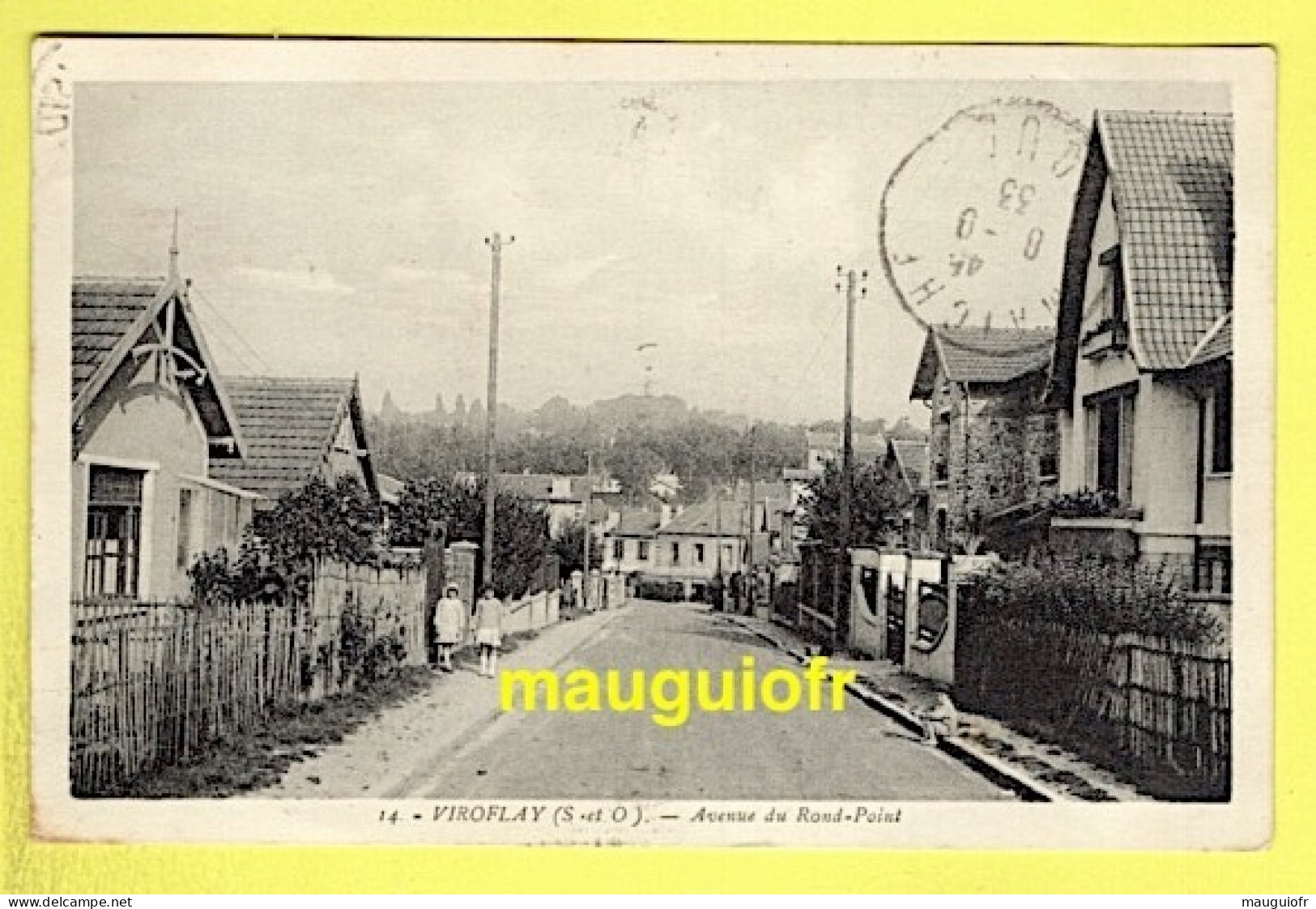 78 YVELINES / VIROFLAY / AVENUE DU ROND-POINT / 1933 - Viroflay