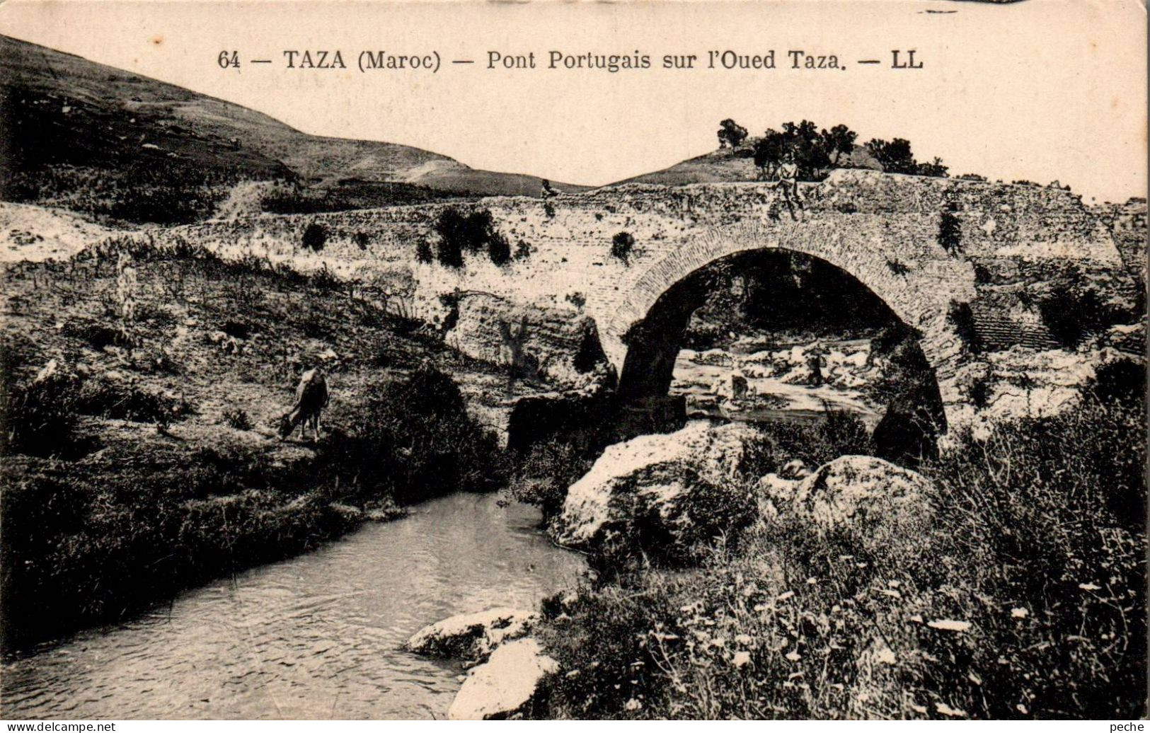 N°2697 W -cpa Taza -pont Portugais Sur L'Oued Taza- - Other & Unclassified