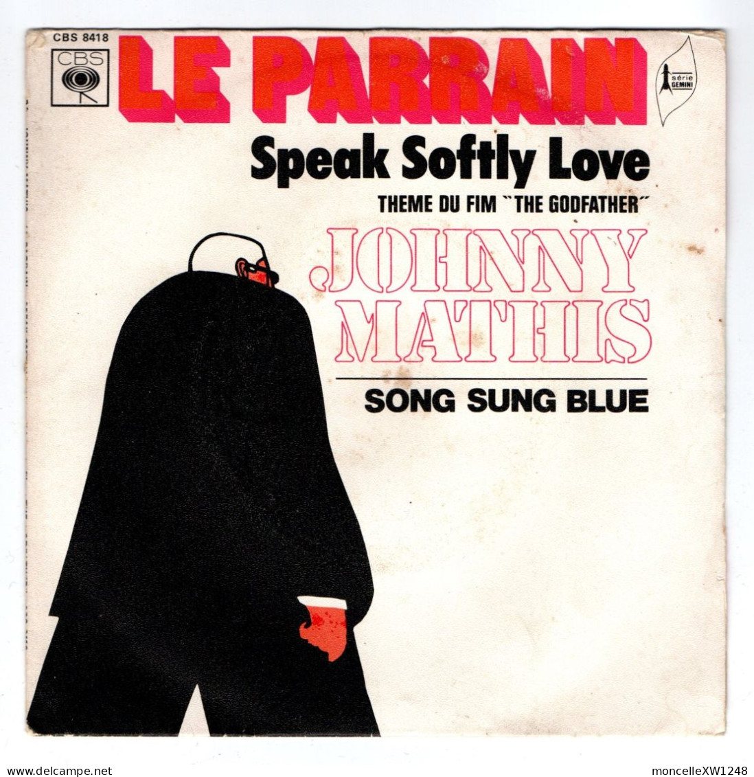 Johnny Mathis - 45 T SP BOF Le Parrain (1972) - Filmmuziek