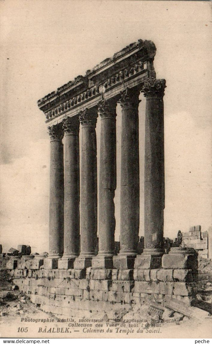 N°2698 W -cpa Baalbek -colonnes Du Temple Du Soleil- - Libanon