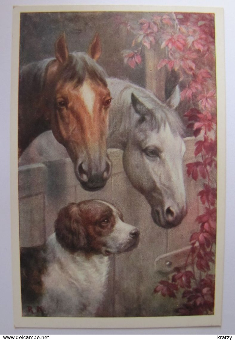 ANIMAUX - Chevaux Et Chien - Horses