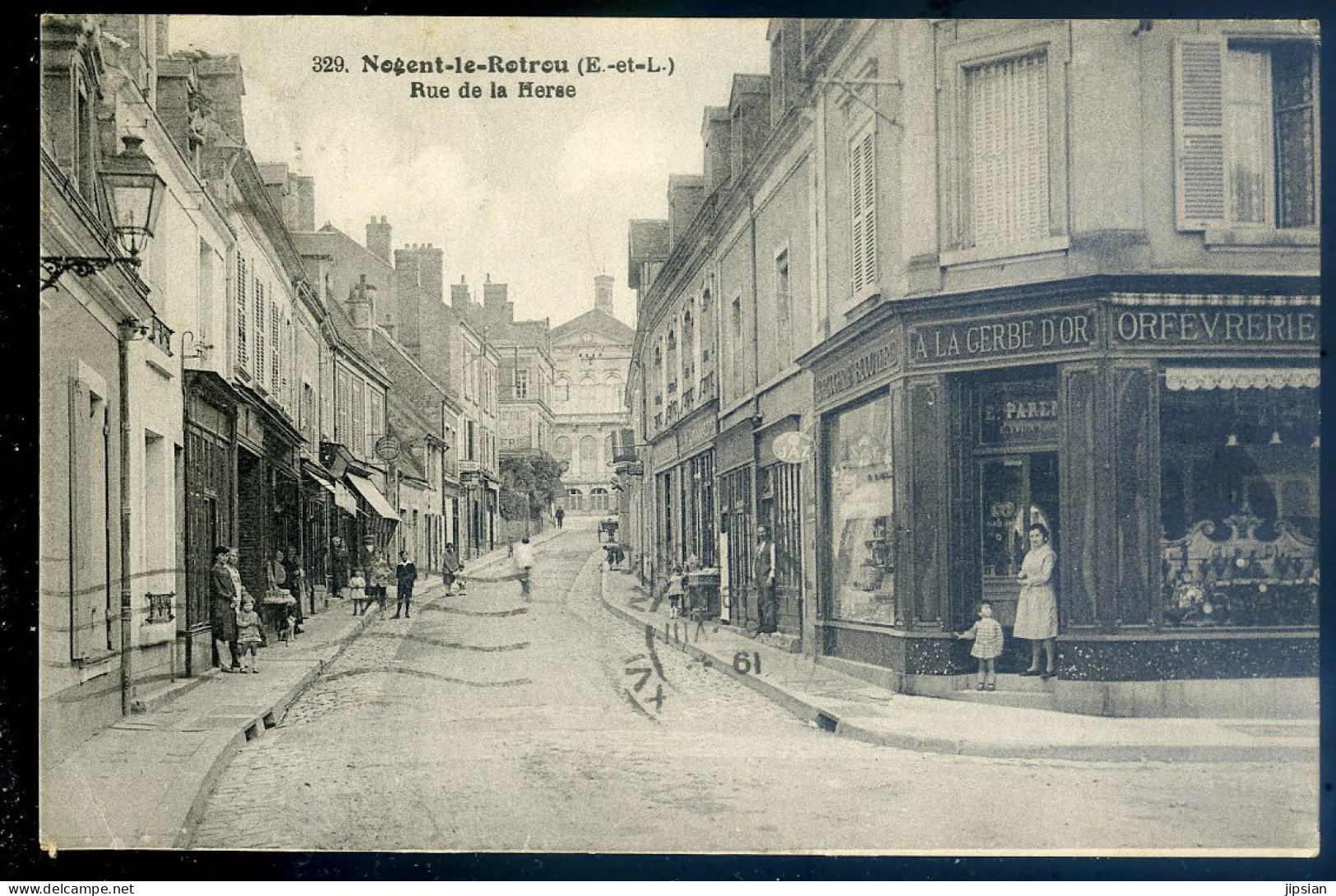 Cpa Du 28 Nogent Le Rotrou Rue De La Herse   STEP100 - Nogent Le Rotrou