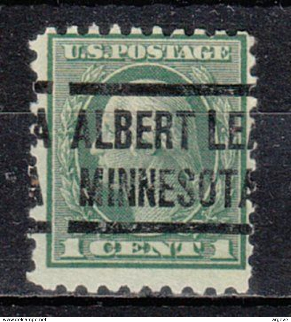 USA Precancel Vorausentwertungen Preo Locals Minnesota, Albert Lea 1914-204 - Vorausentwertungen