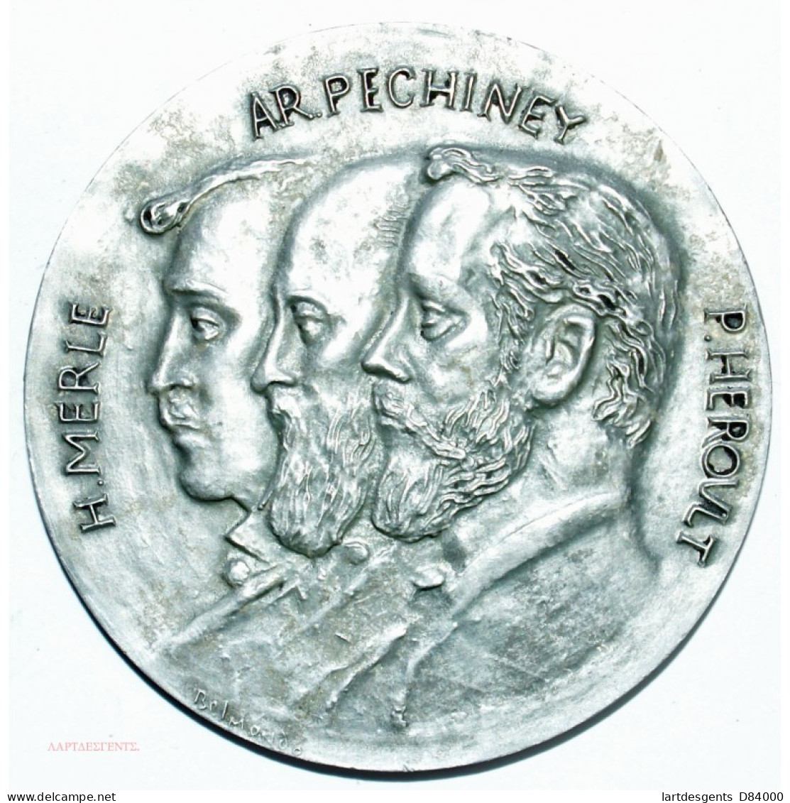 Médaille 100 Ans Chimie Pechiney 1855-1955 Par Belmondo - Royaux / De Noblesse