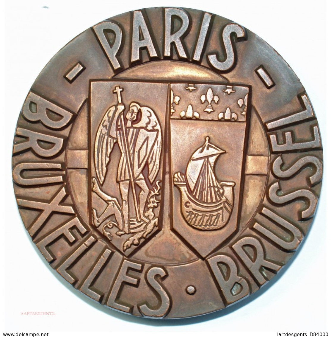 Médaille SNCF PARIS BRUXELLES 1963 Par RAFMAILLEUX - Royal / Of Nobility