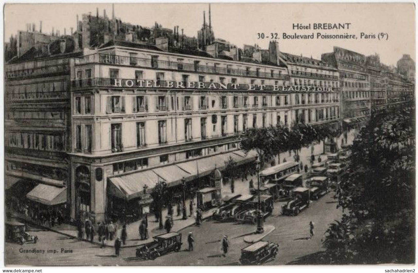 75. PARIS. Hôtel Brebant - Cafés, Hotels, Restaurants
