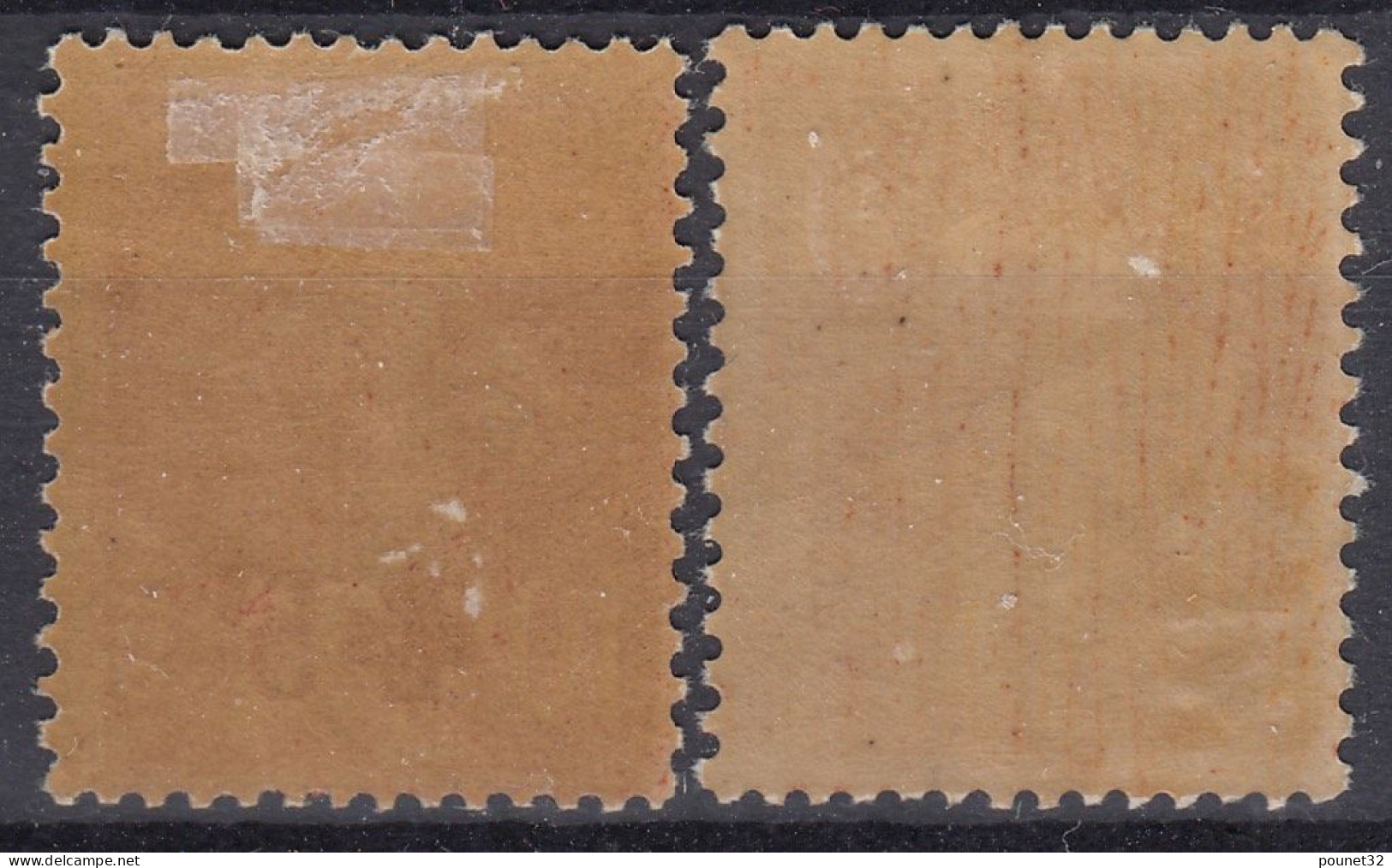 TIMBRE FRANCE SEMEUSE CROIX ROUGE N° 146/147 NEUFS * GOMME TRACE DE CHARNIERE - 1906-38 Säerin, Untergrund Glatt