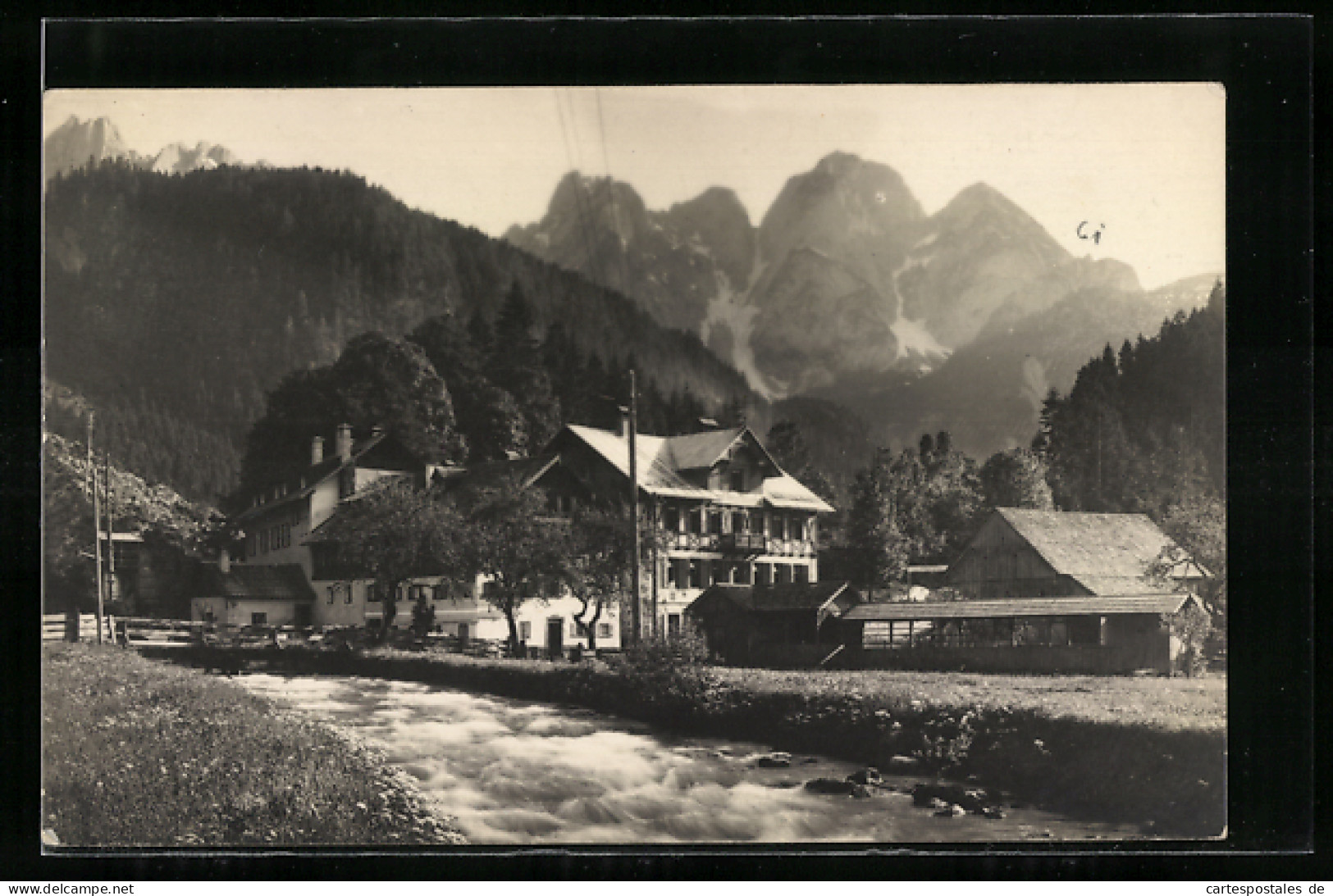 AK Gosau Am Dachstein, Gosauschmied Am Wasser  - Autres & Non Classés