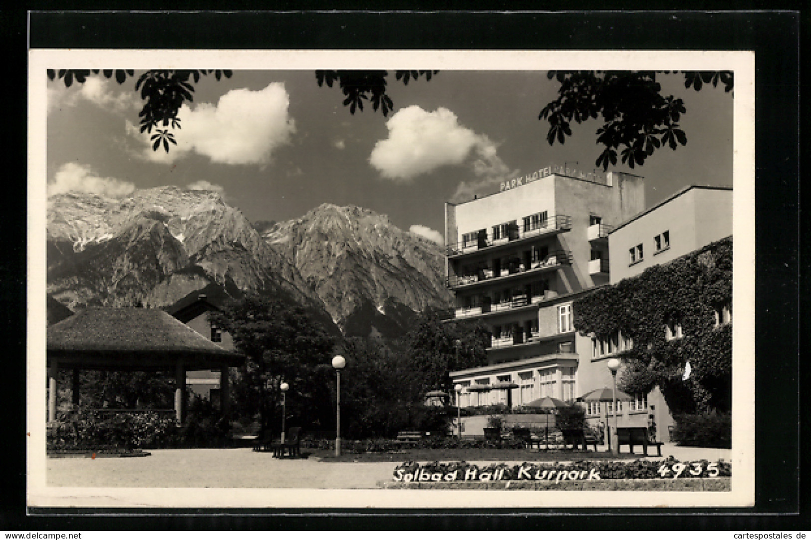 AK Hall, Blick Auf Das Park Hotel  - Sonstige & Ohne Zuordnung