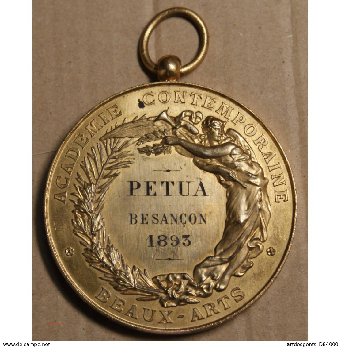 Médaille Acad. Contemp. Beaux Arts 1893 Attribuées Au Peintre Pétua, Lartdesgents.fr - Royaux / De Noblesse