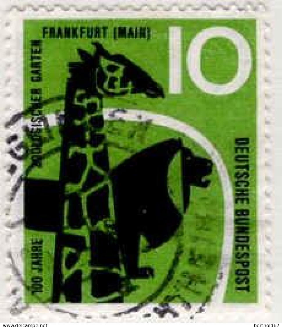 RFA Poste Obl Yv: 159 Mi:288 Zoologischer Garten Frankfurt Girafe (Beau Cachet Rond) - Usados