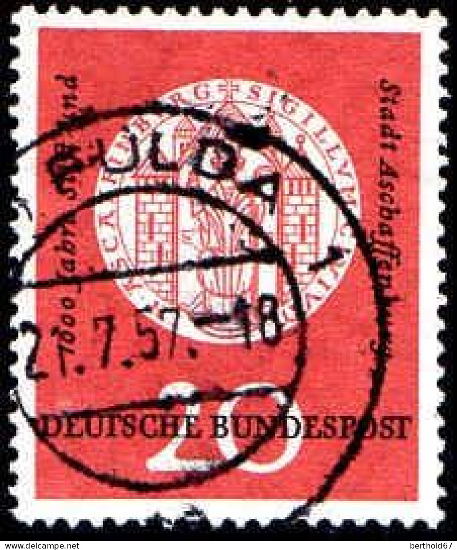 RFA Poste Obl Yv: 134 Mi:255 Stift & Stadt Aschaffenburg Fulda 21-7-57 (TB Cachet à Date) - Oblitérés