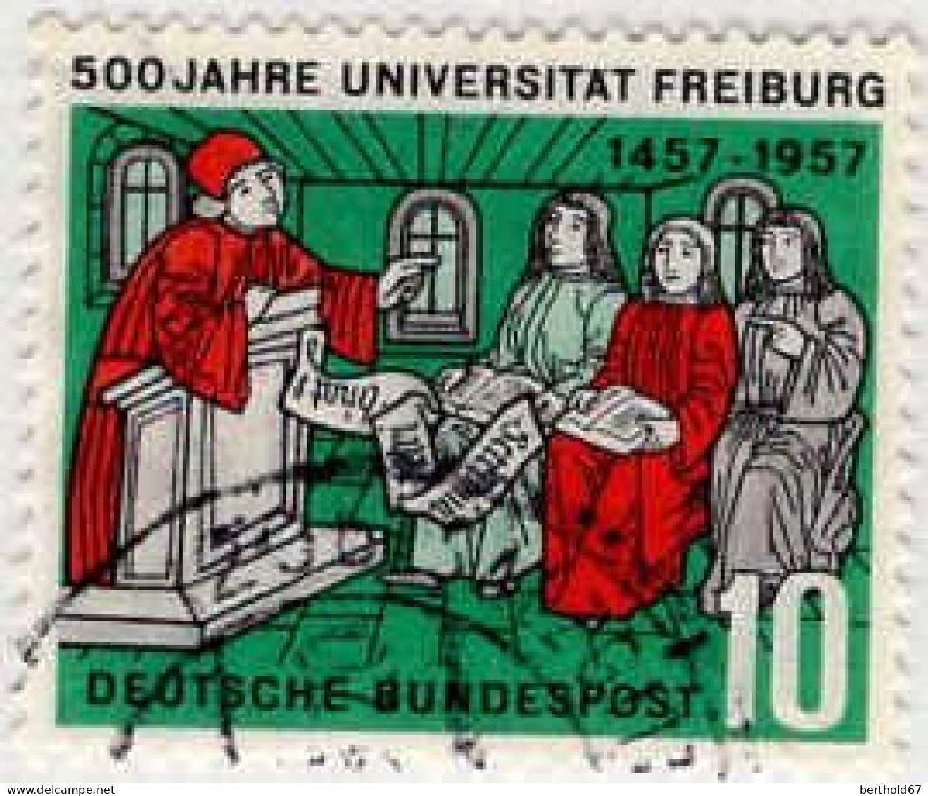 RFA Poste Obl Yv: 135 Mi:256 Universität Freiburg (cachet Rond) - Gebraucht