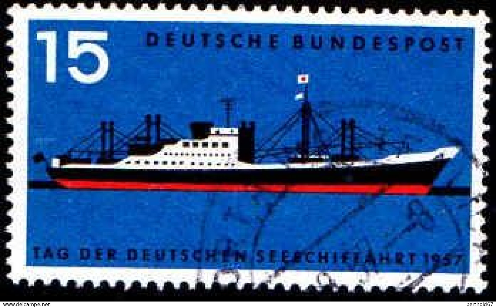 RFA Poste Obl Yv: 136 Mi:257 Tag Der Deutschen Seeschiffahrt Bayernstein (cachet Rond) - Gebraucht