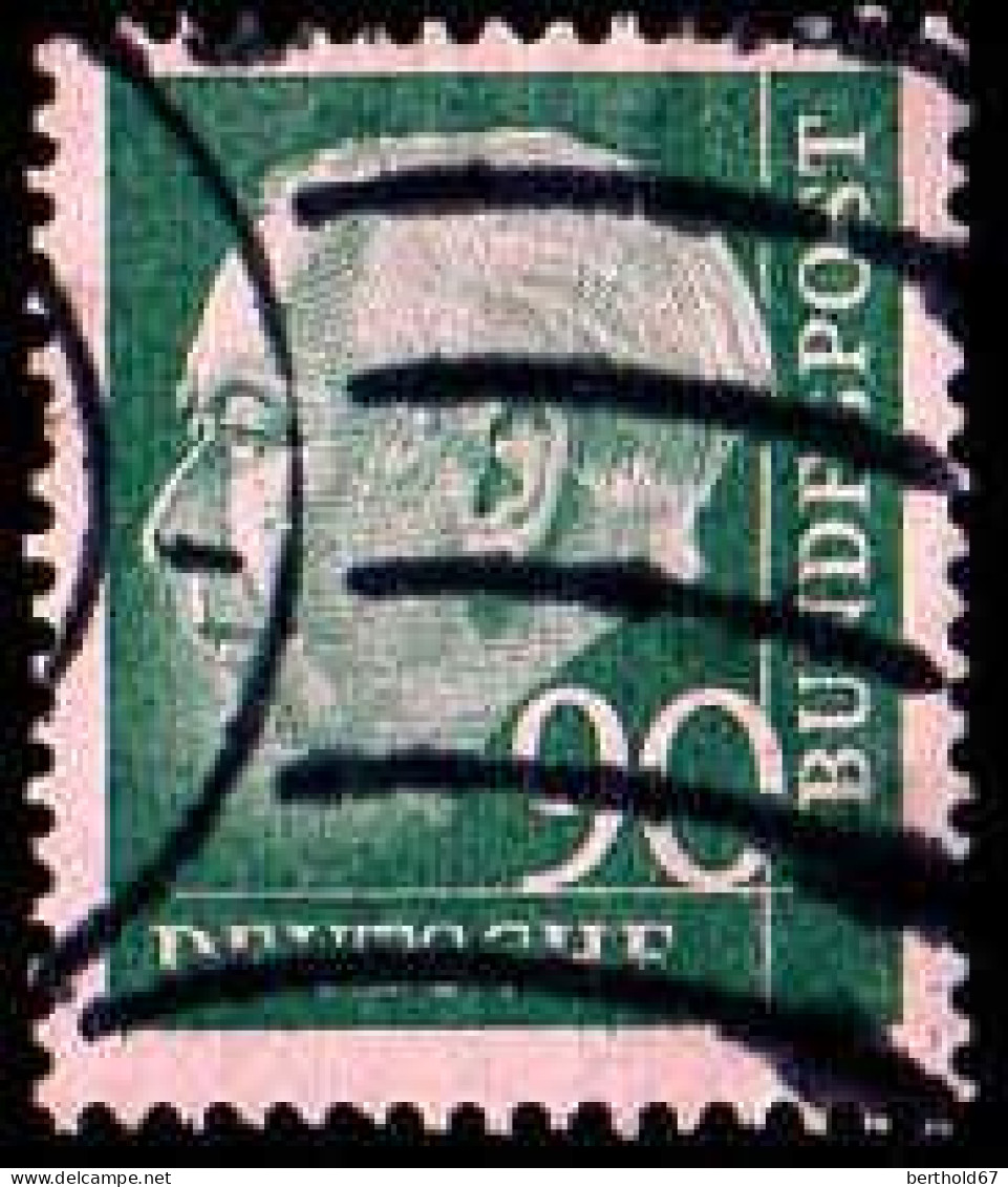 RFA Poste Obl Yv: 128B Mi:265x Theodor Heuss 18x22 (Lign.Ondulées) - Used Stamps