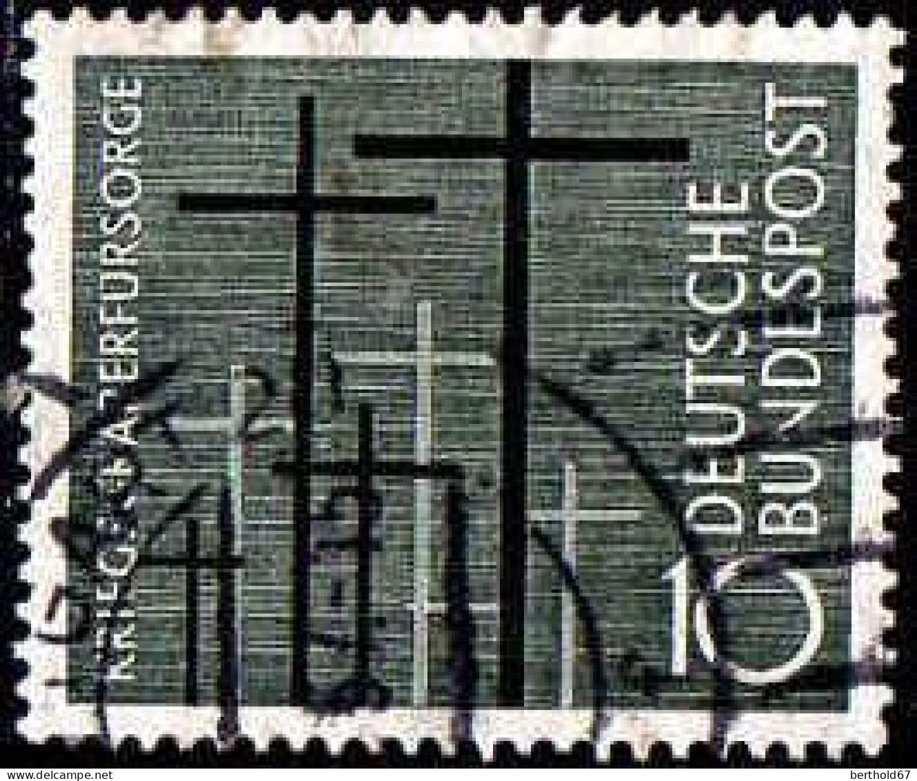 RFA Poste Obl Yv: 124 Mi:248 Kriegsgräberfürsorge (cachet Rond) - Oblitérés