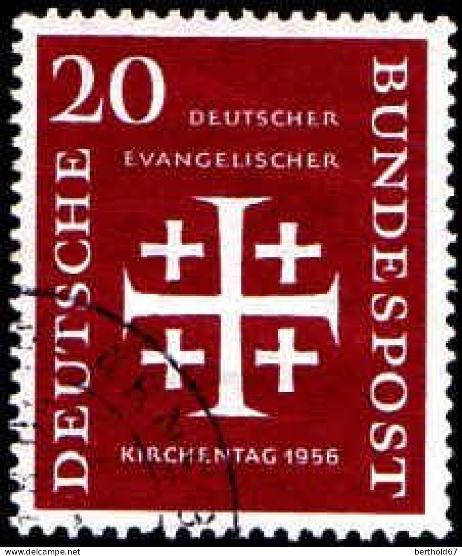 RFA Poste Obl Yv: 110 Mi:236 Deutscher Evangelischer Kirchentag (Beau Cachet Rond) - Oblitérés