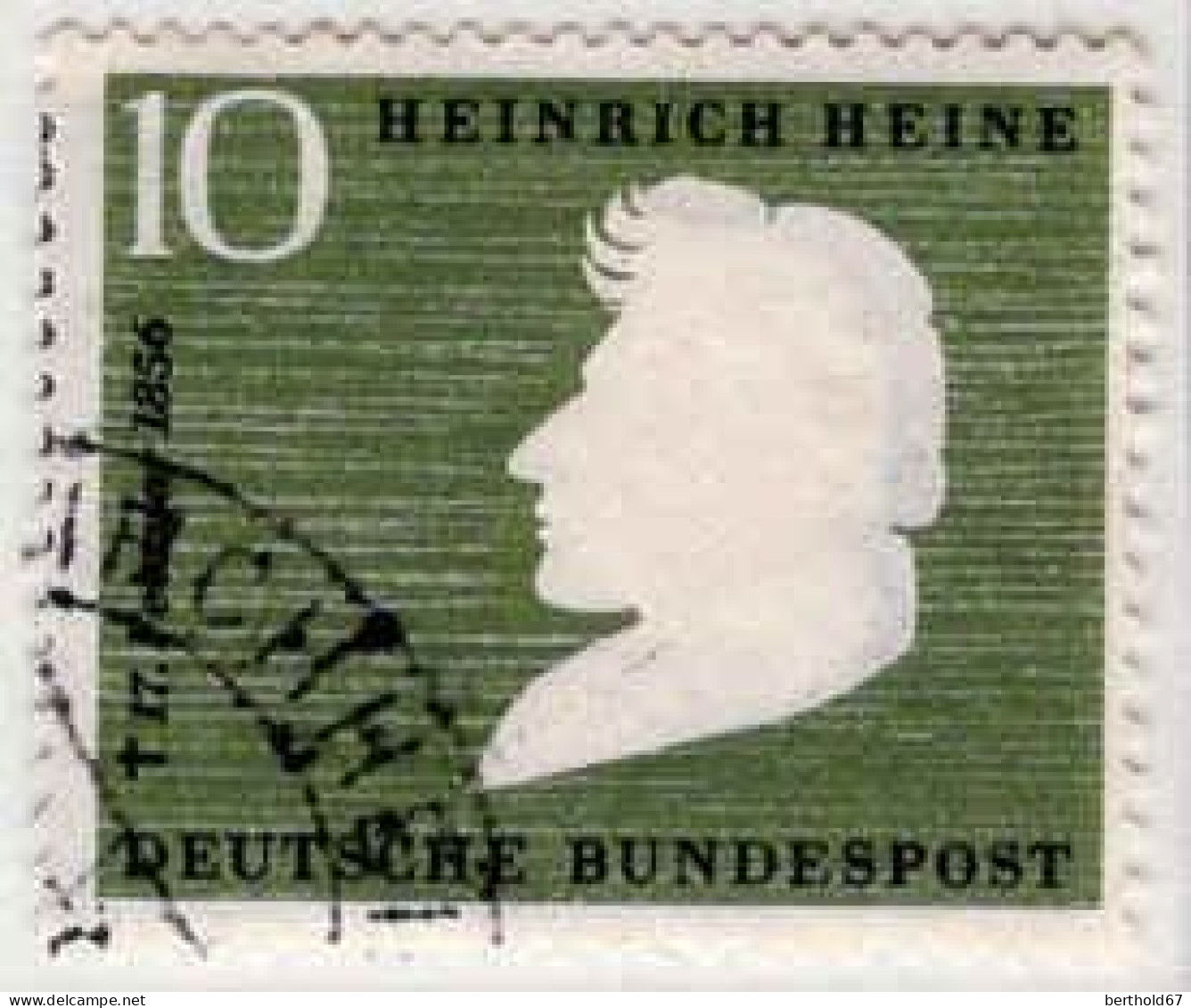 RFA Poste Obl Yv: 103 Mi:229 Heinrich Heine Poète (Beau Cachet Rond) - Used Stamps