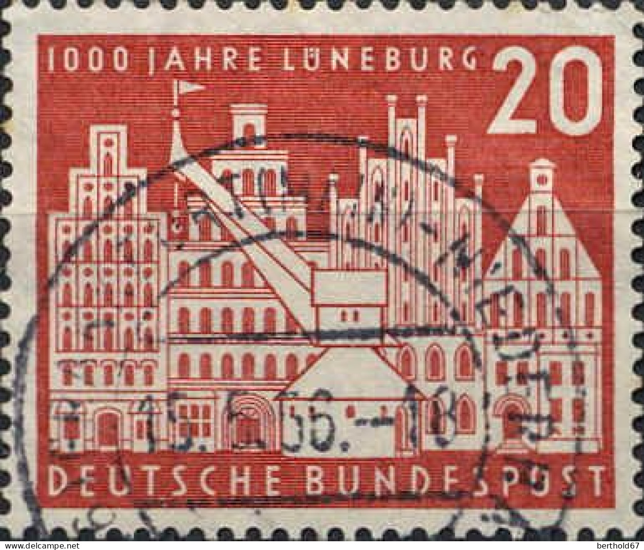 RFA Poste Obl Yv: 106 Mi:230 1000 Jahre Lüneburg (TB Cachet Rond) - Gebraucht