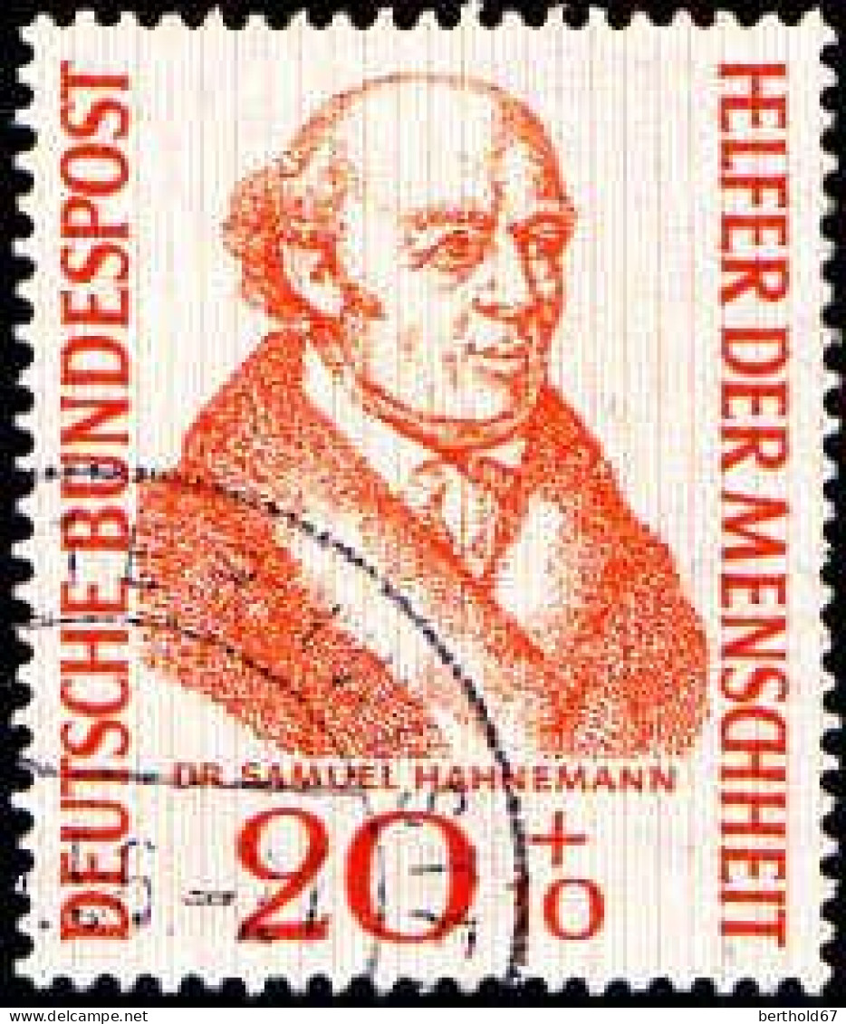 RFA Poste Obl Yv: 100 Mi:224 Dr.Samuel Hahnemann Medecin (Beau Cachet Rond) - Used Stamps