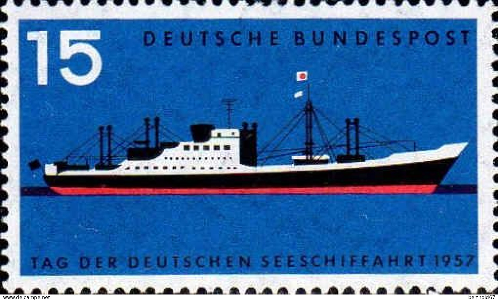 RFA Poste N** Yv: 136 Mi:257 Tag Der Deutschen Seeschiffahrt Bayernstein - Unused Stamps