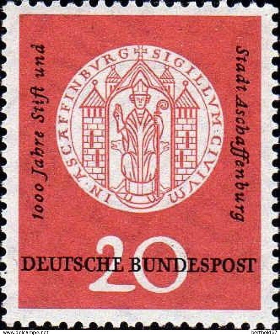 RFA Poste N** Yv: 134 Mi:255 Stift & Stadt Aschaffenburg - Unused Stamps